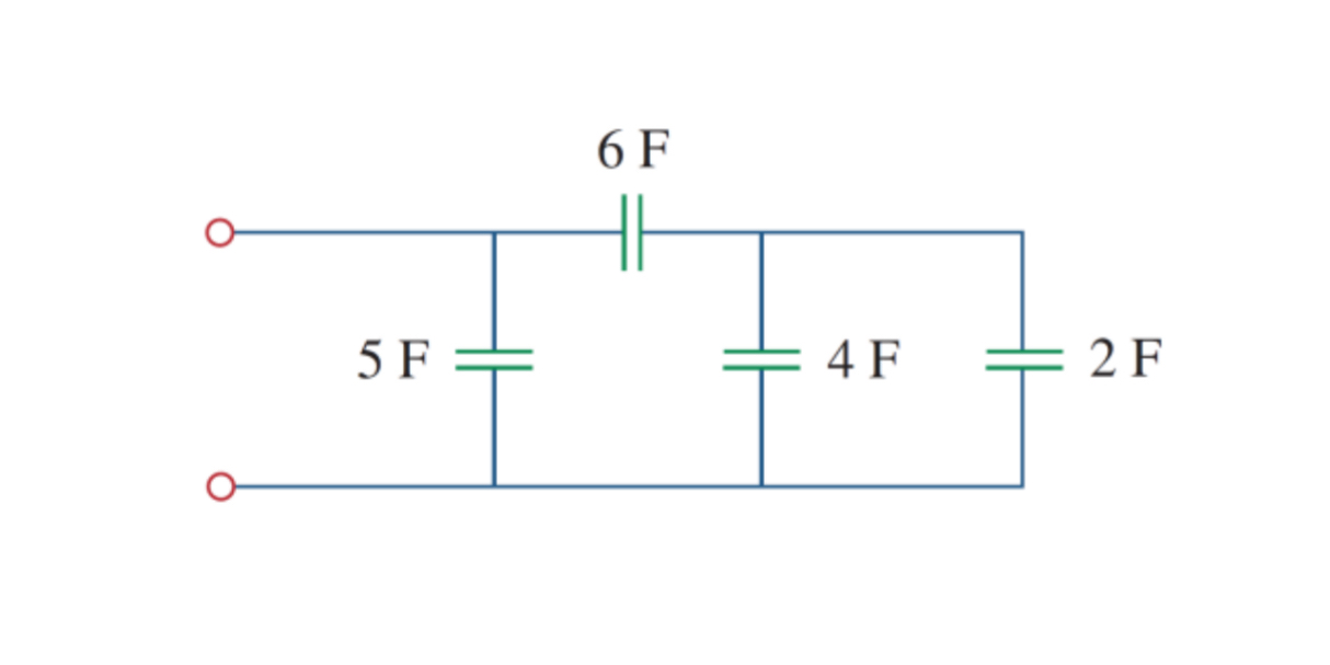 Determine the lumped equivalent capacitance