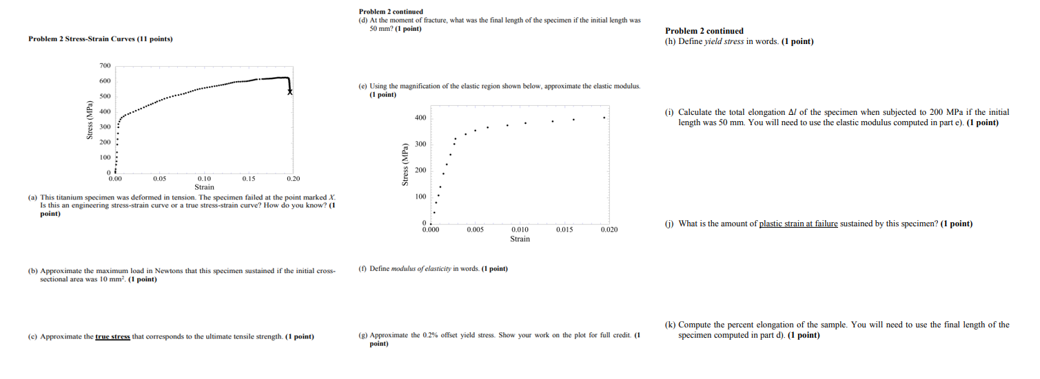 Problem 2 continued ( d ) At the moment of