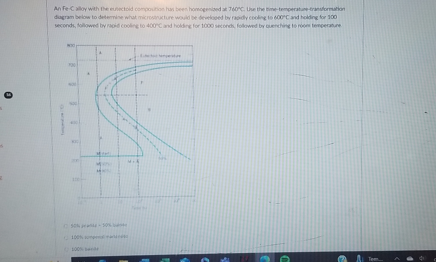 An F e - C alloy with the eutectoid composition