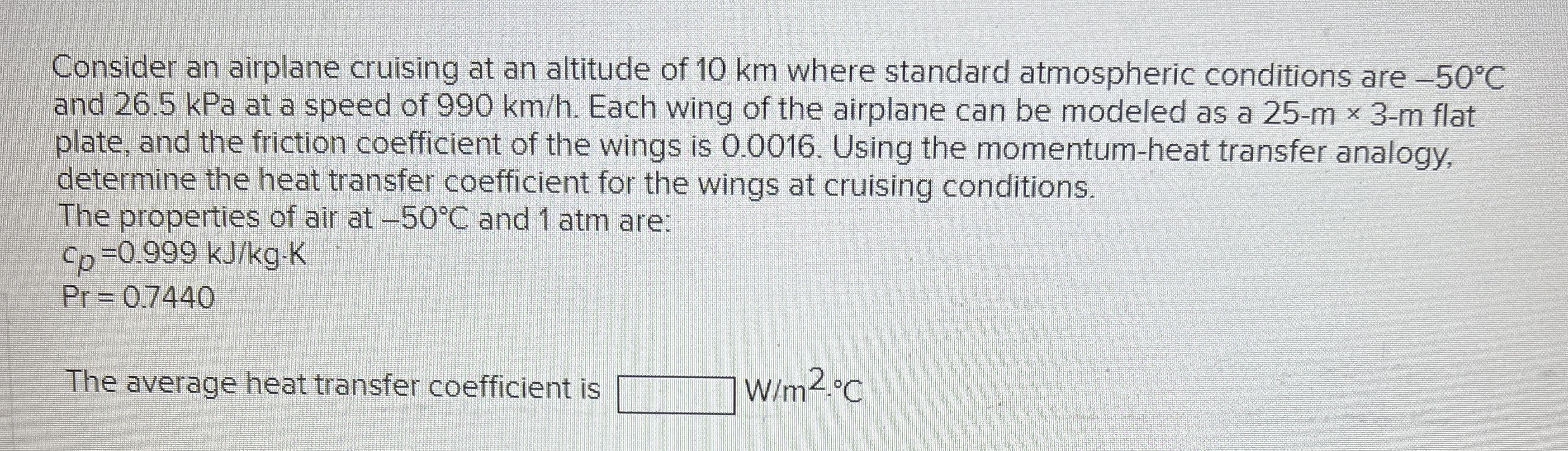 Consider an airplane cruising at an altitude of 1