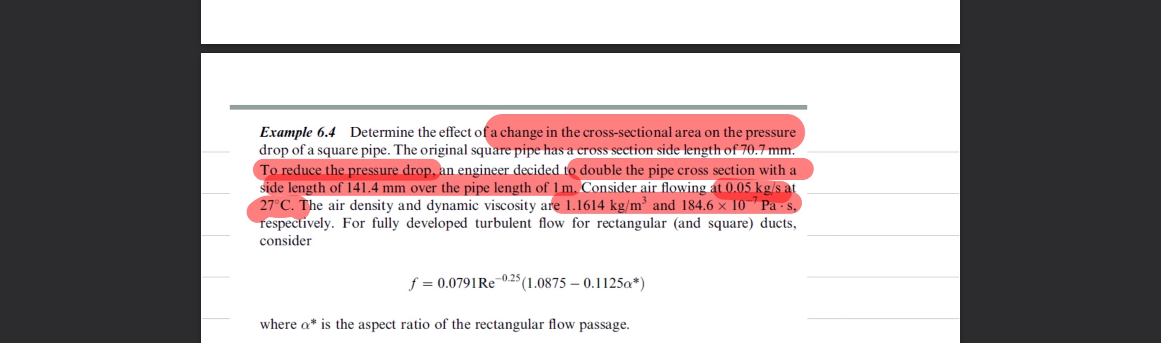 Example 6 . 4 Determine the effect of a change in