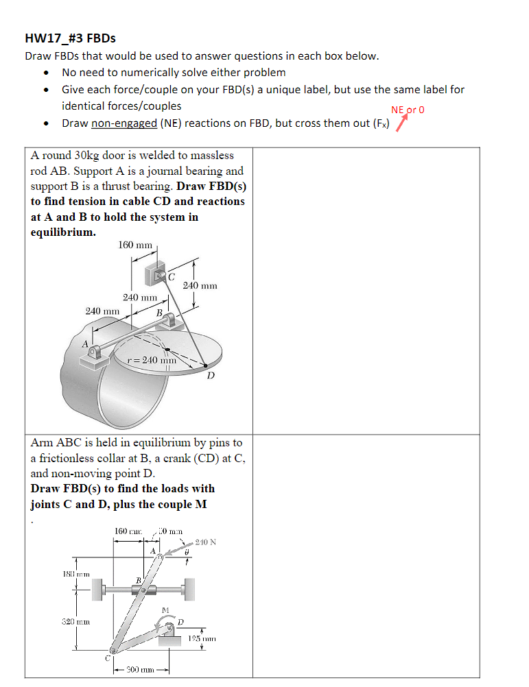 HW 1 7 _ \ # 3 FBDs Draw FBDs that would be used
