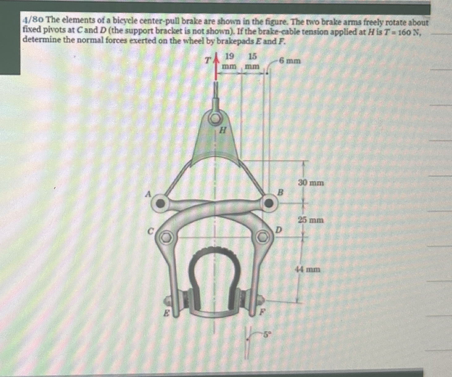 4 / 8 0 The elements of a bieycle center - pull