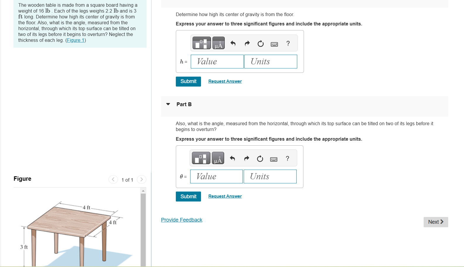The wooden table is made from a square board