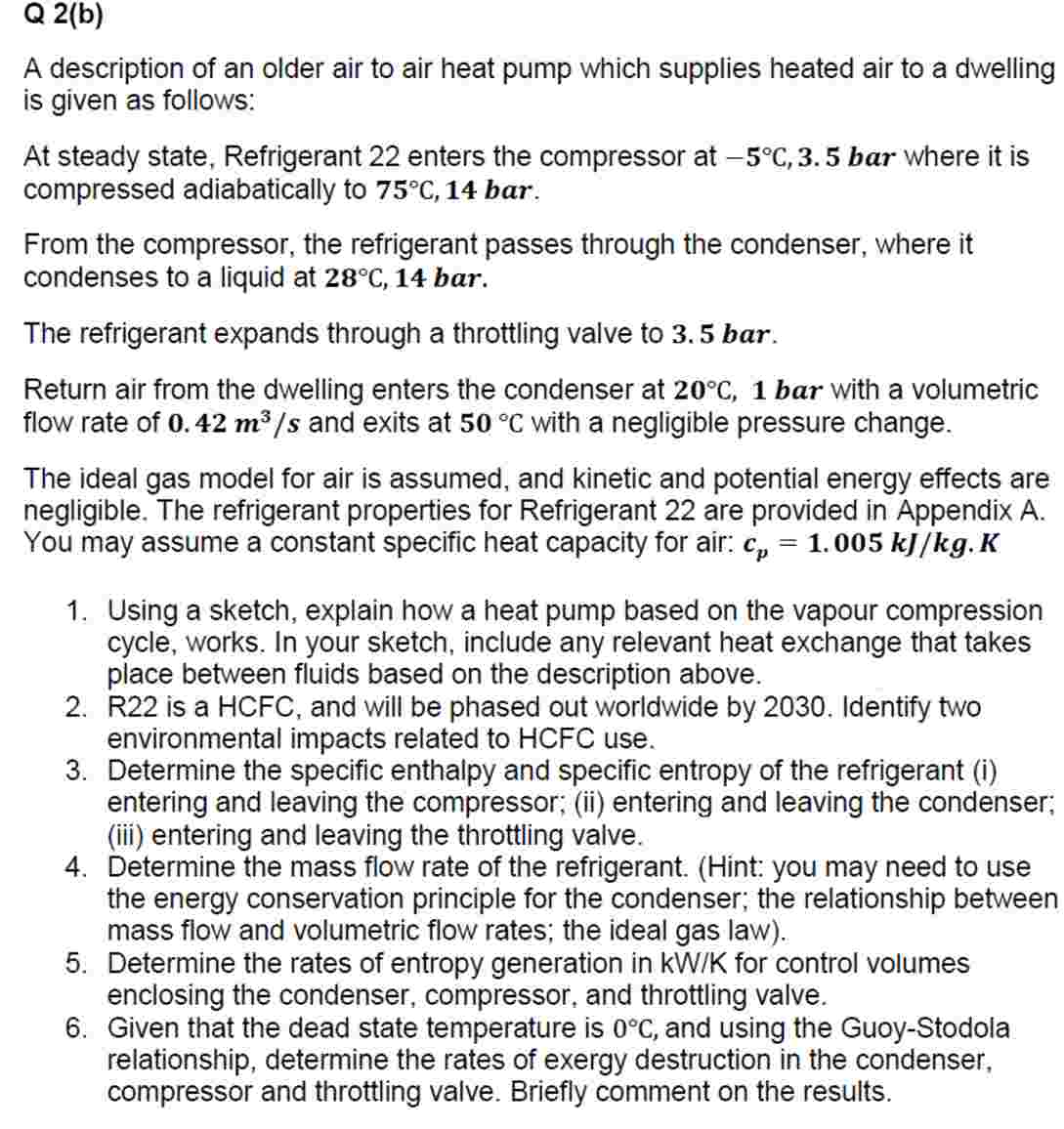 Q 2 ( b ) A description of an older air to air