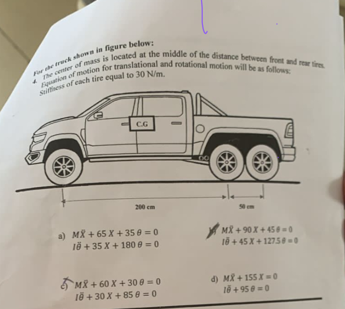 rruck shown in figure below: For ? i n e enter of