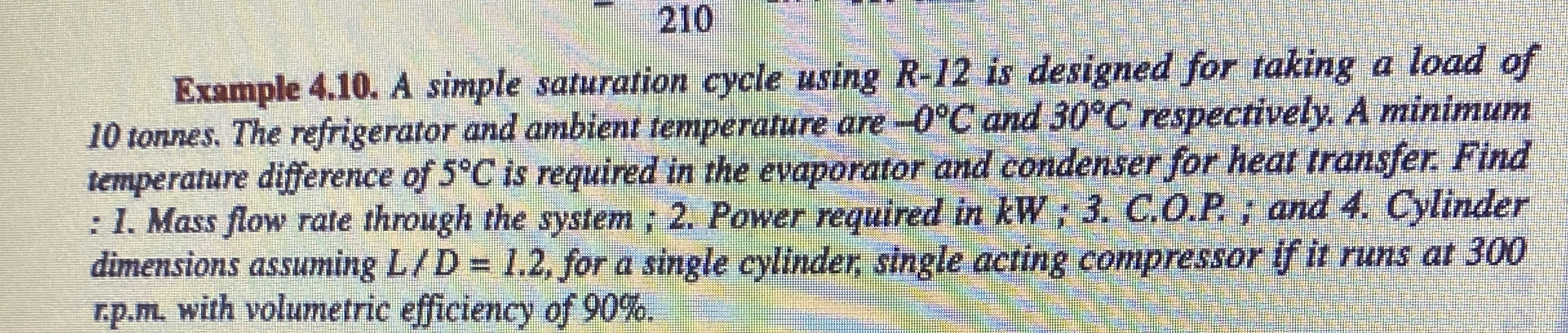 Example 4 . 1 0 . A simple saturation cycle using