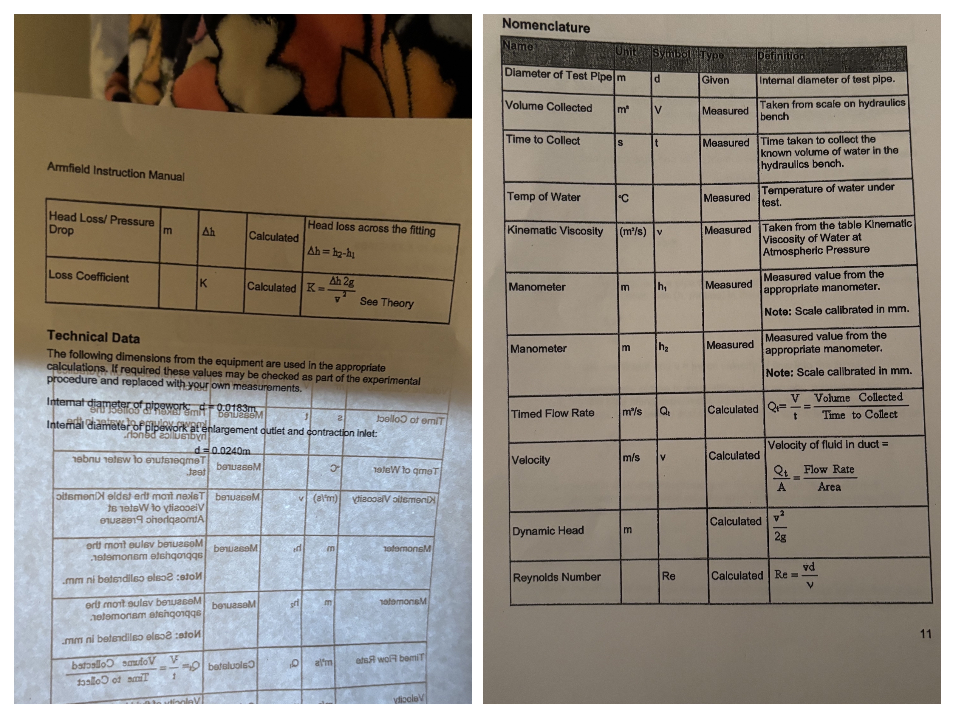 I need help with the calculated vales on the