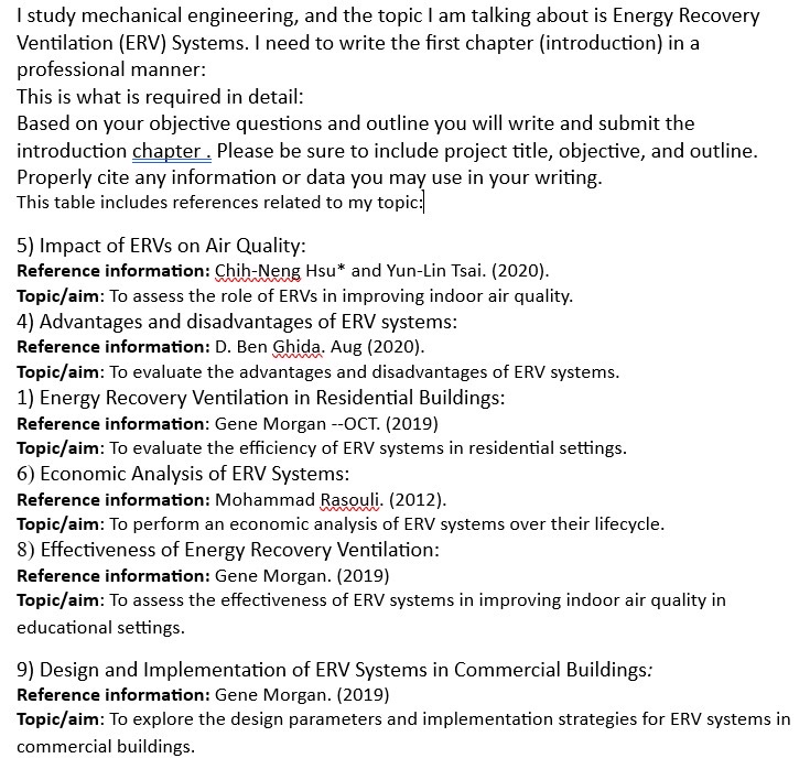 I study mechanical engineering, and the topic I