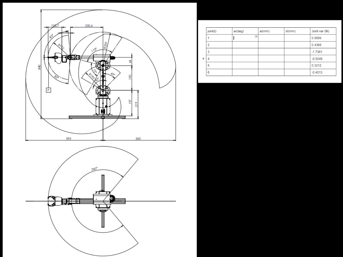 This question is related to robotics kinematics (