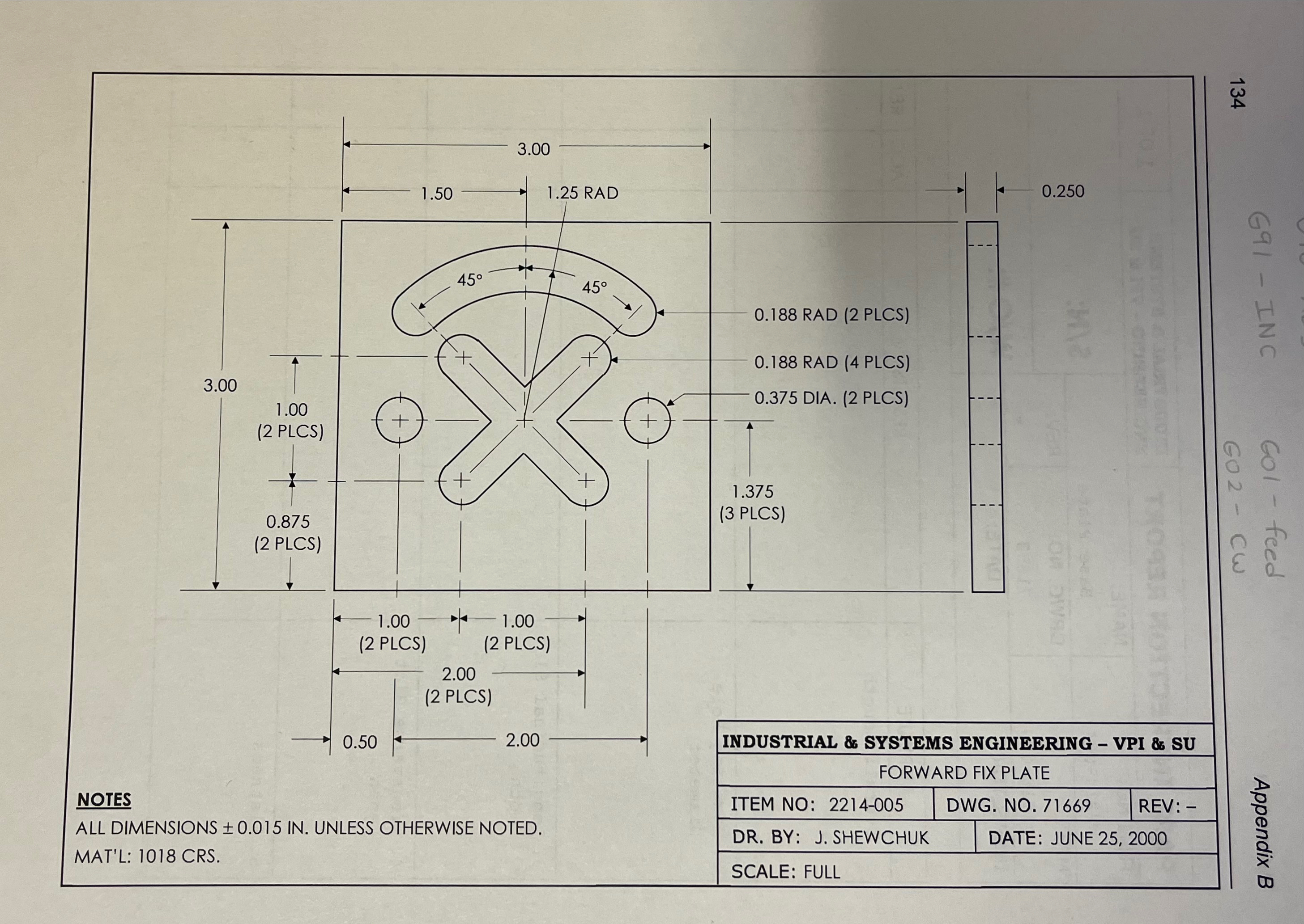 Write the Haas Desktop G - Code for the following