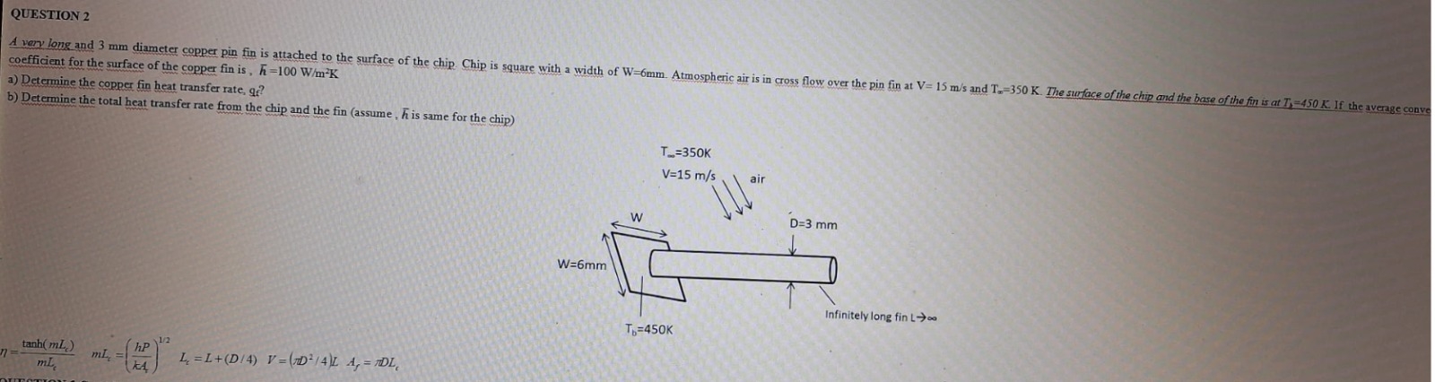 QUESTION 2 coefficient for the surface of the