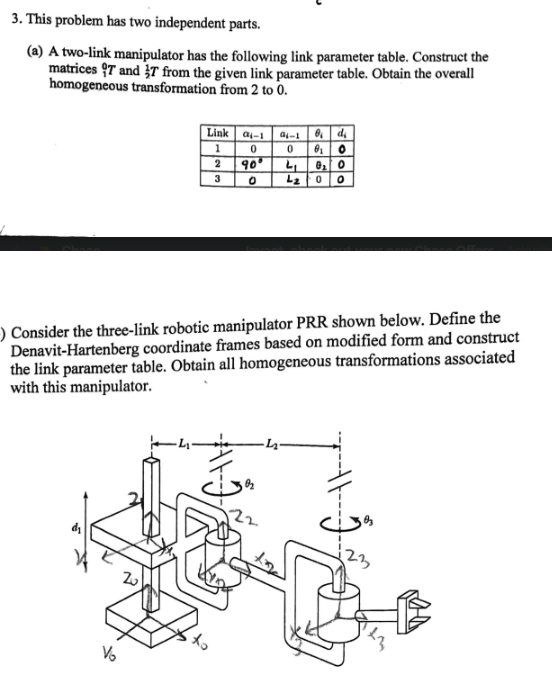 3 . This problem has two independent parts. ( a )