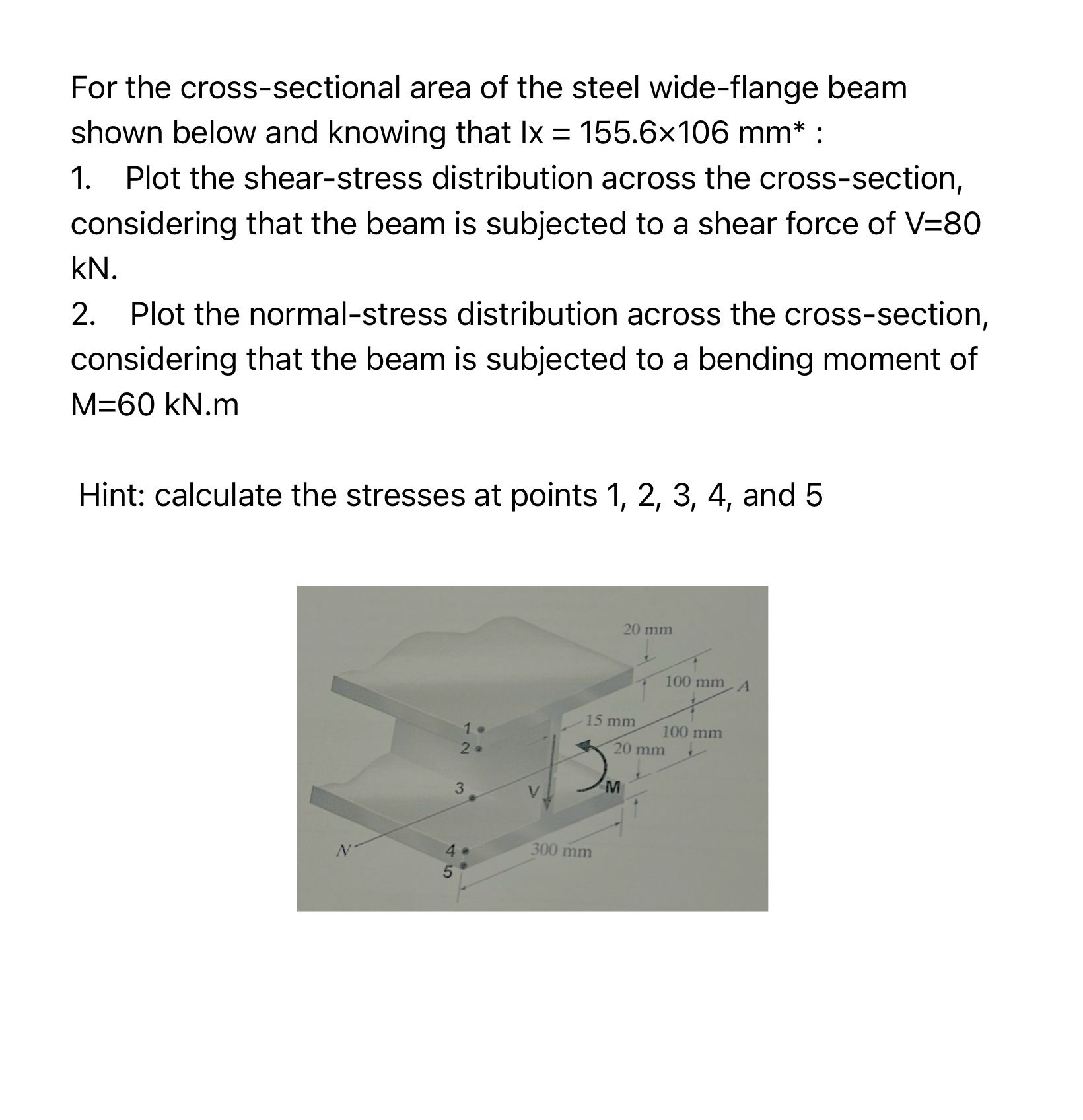 For the cross - sectional area of the steel wide