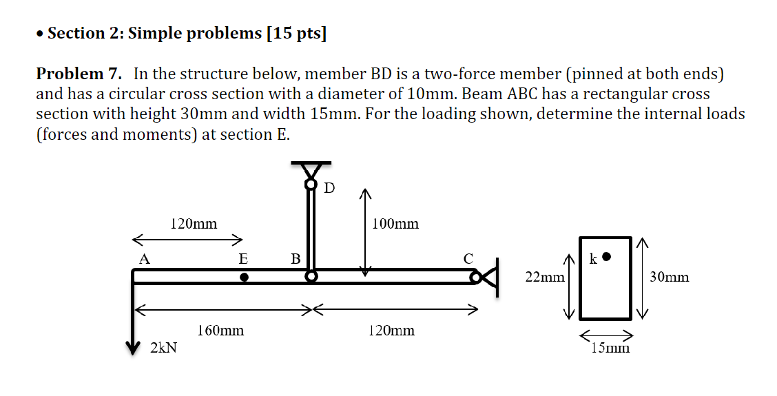Section 2 : Simple problems [ 1 5 pts ] Problem 7