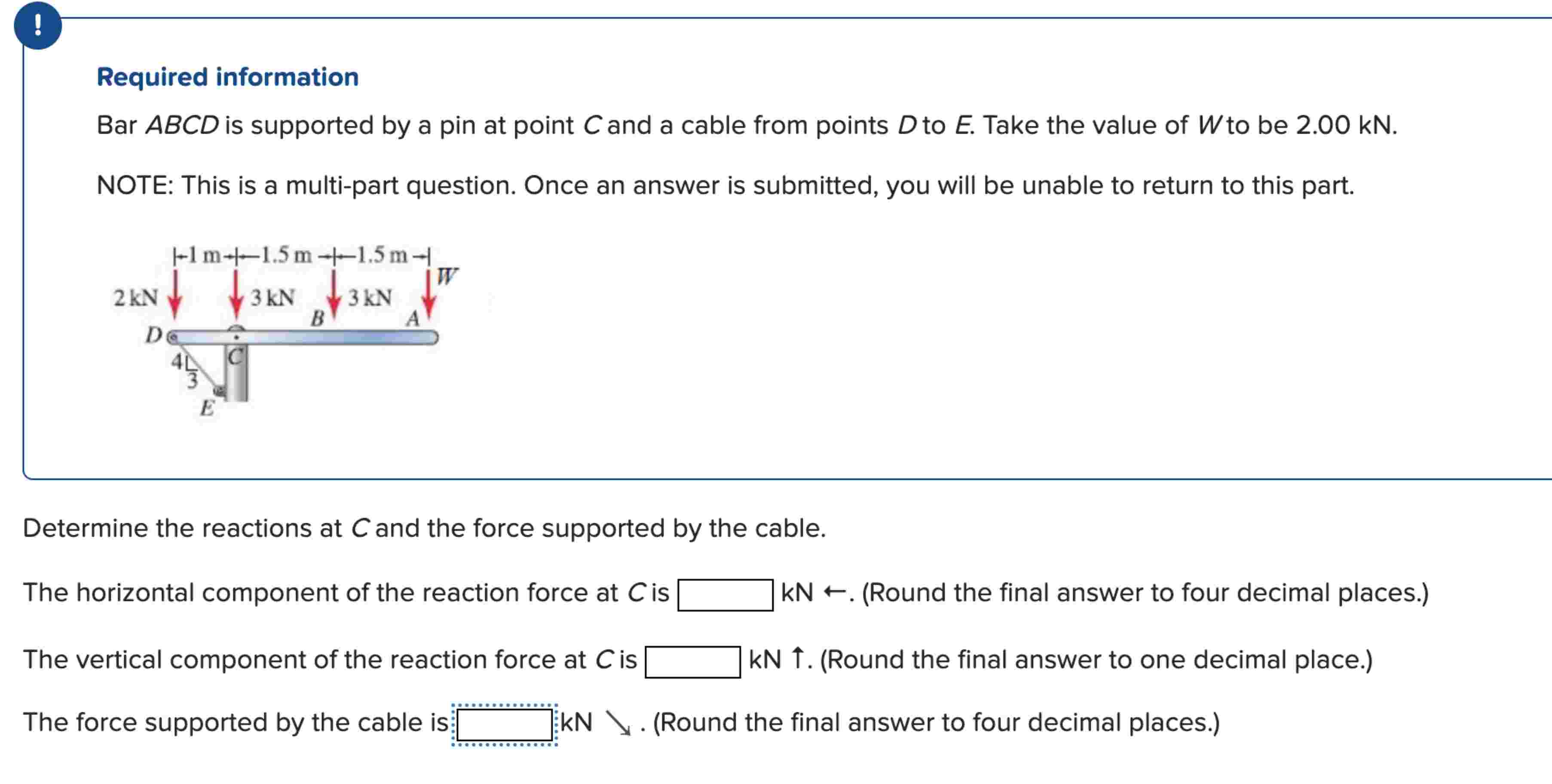 ! Required information Bar \ ( A B C D \ ) is