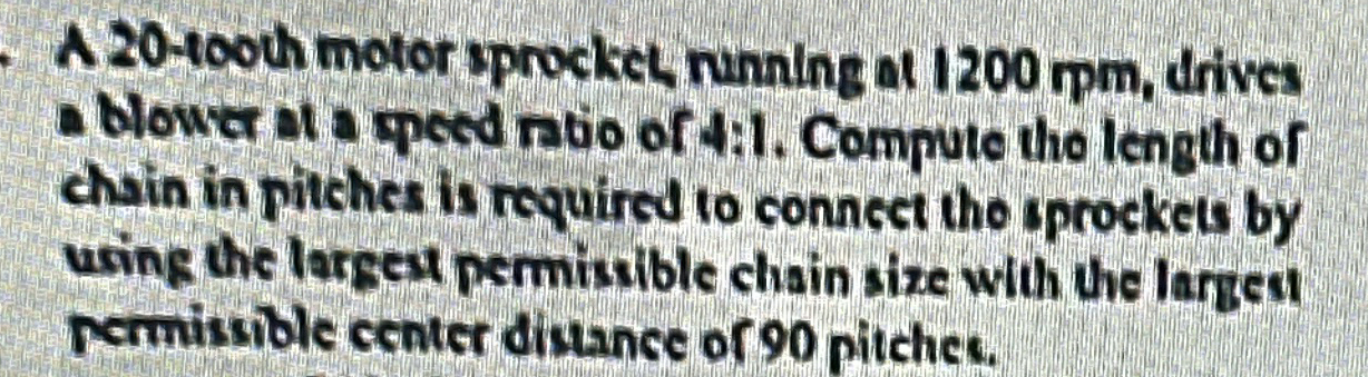 A 2 0 - 1 0 0 th motor sprockel ruming al 1 2 0 0