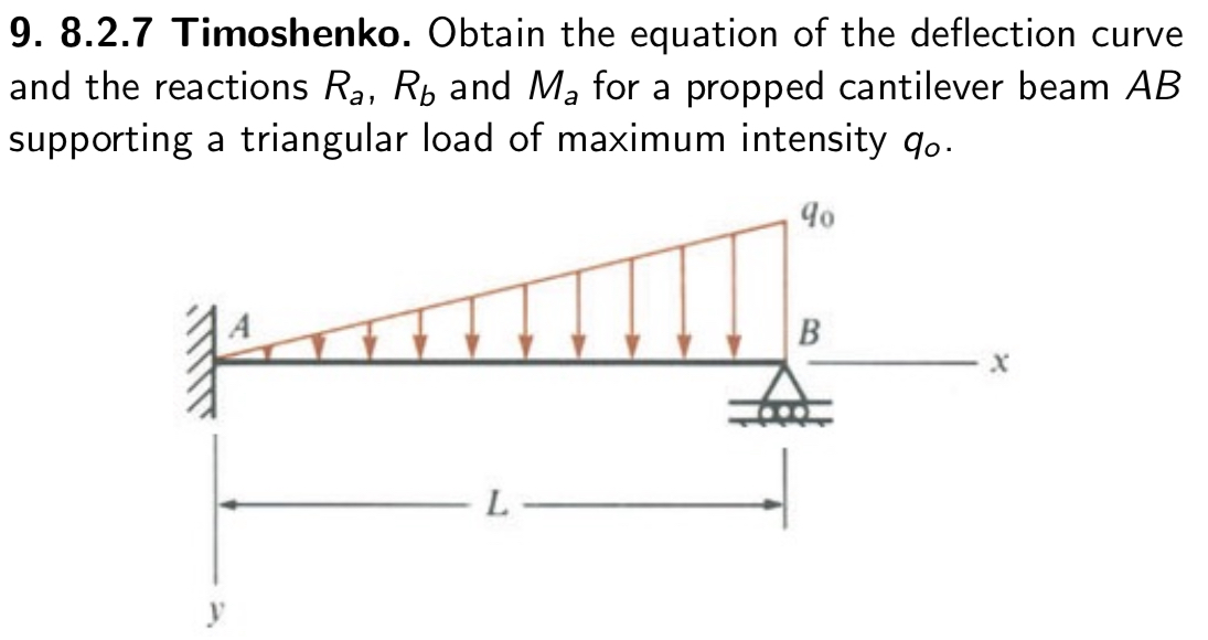 8 . 2 . 7 Timoshenko. Obtain the equation of the