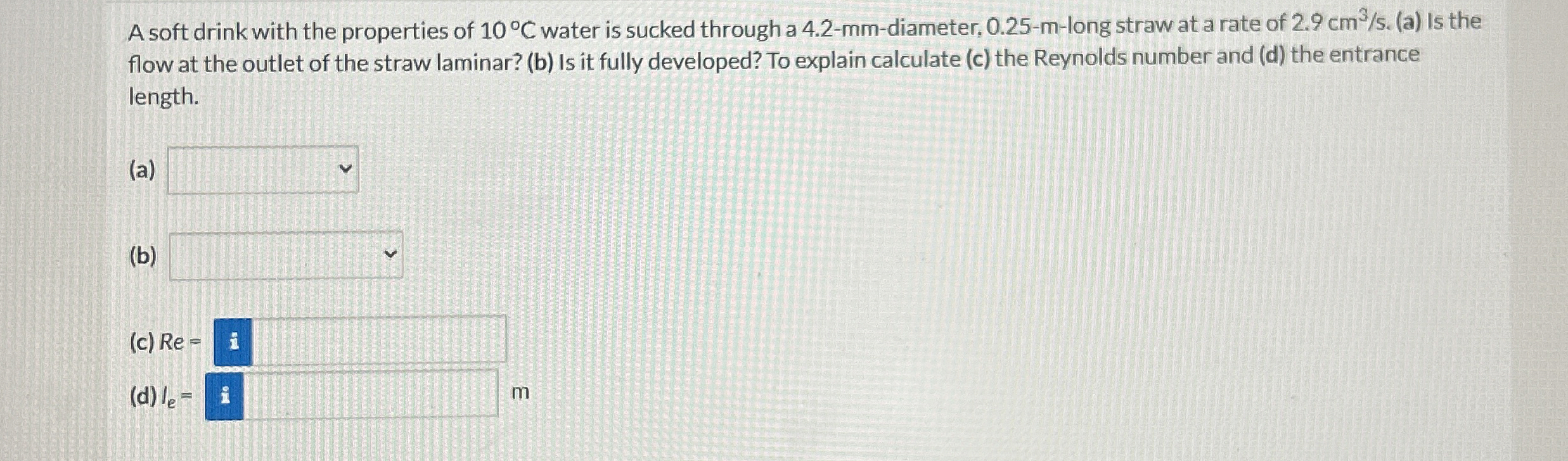 A soft drink with the properties of 1 0 C water