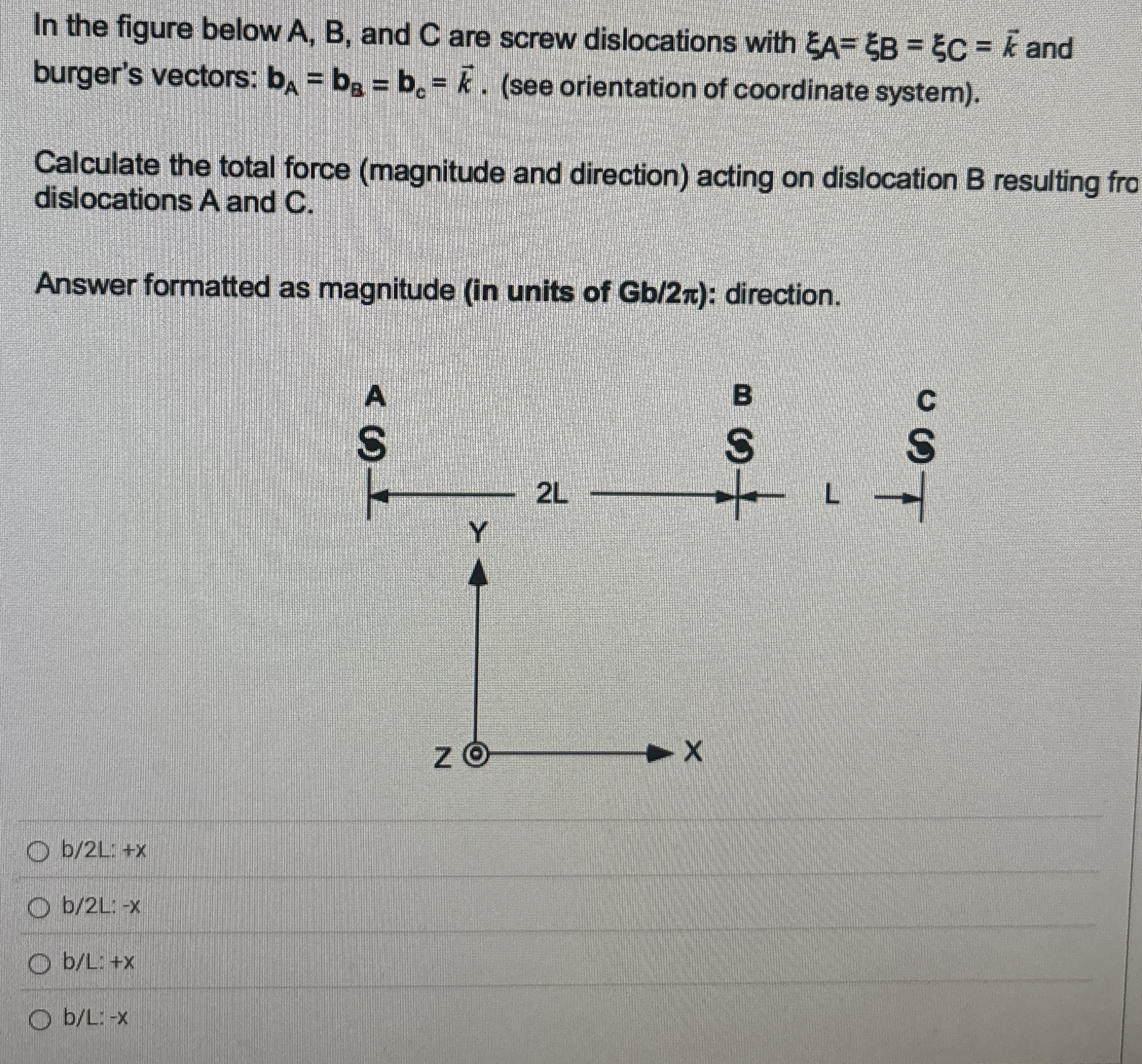 In the figure below A , B , and C are screw
