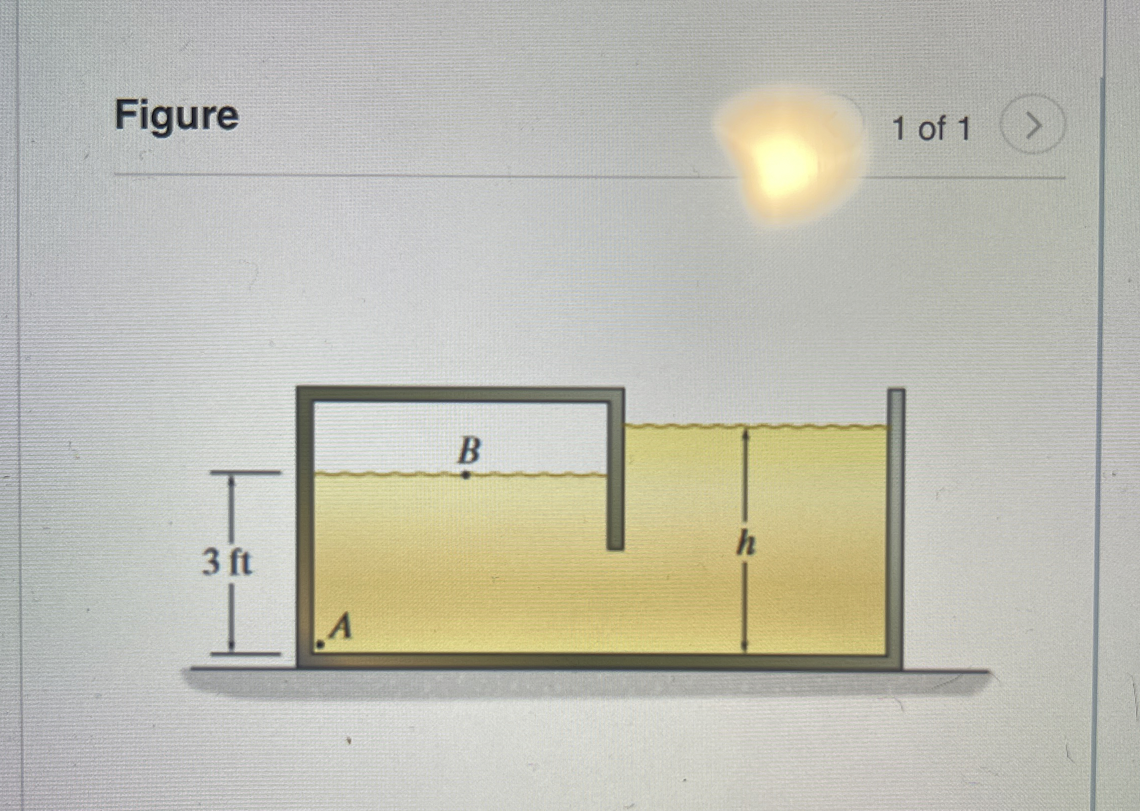 In the ( Figure 1 ) , take h = 5 . 7 f t . The