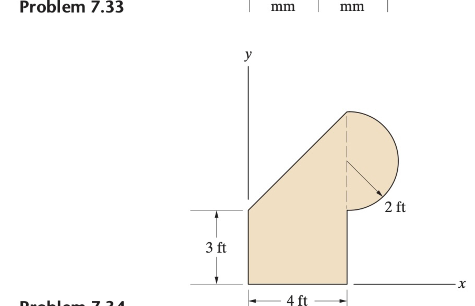 Problem 7 . 3 3 mm mm
