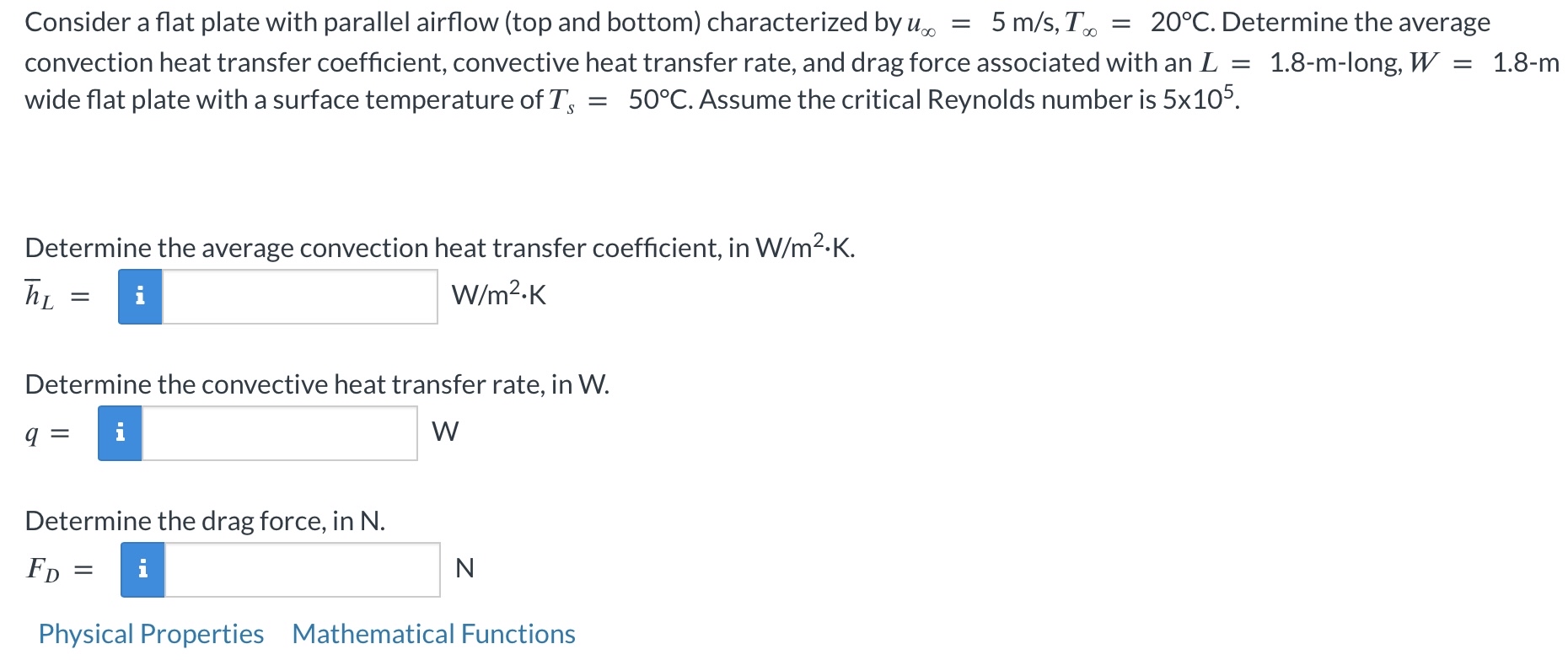 Consider a flat plate with parallel airflow ( top