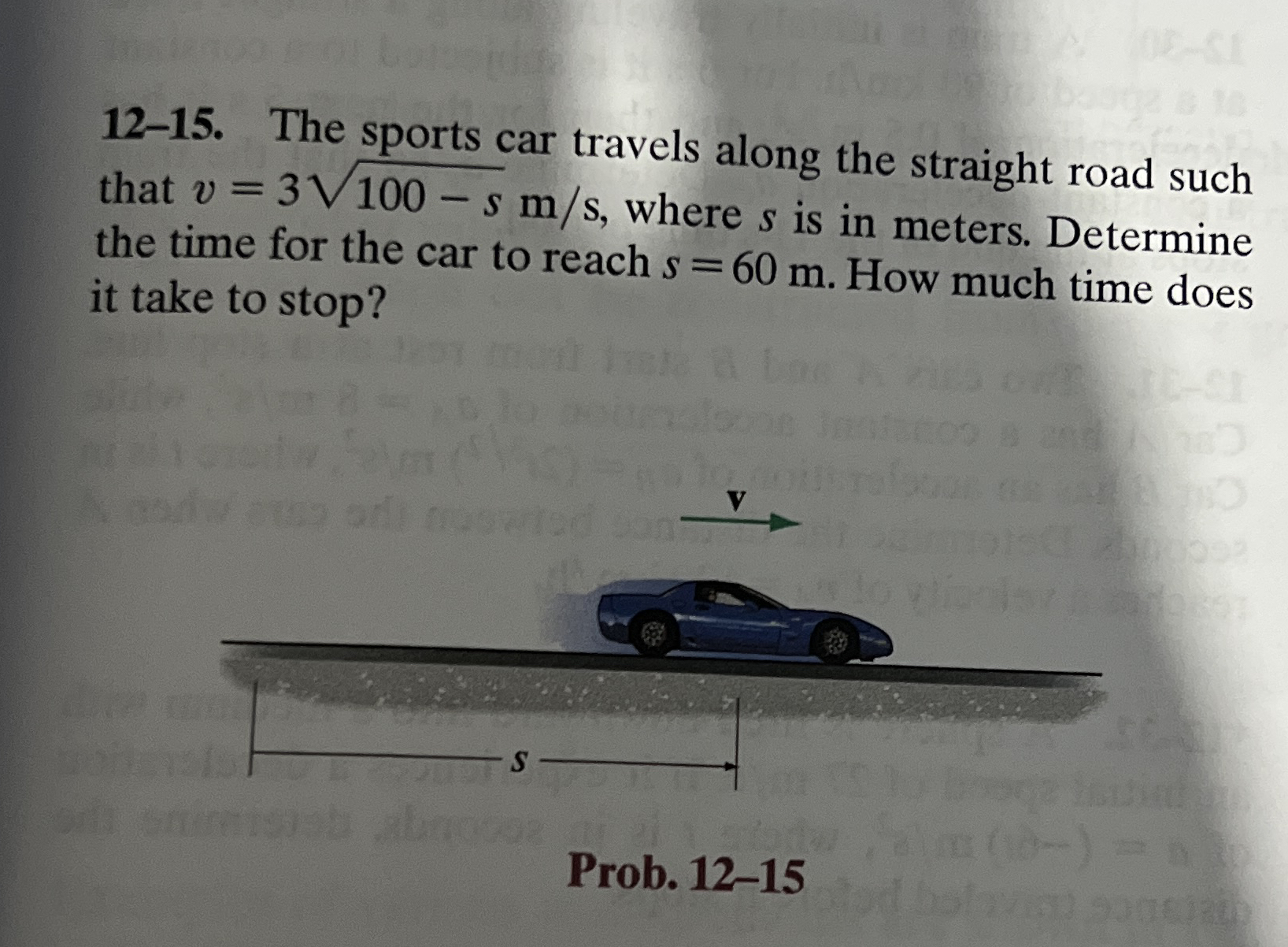 1 2 - 1 5 . The sports car travels along the