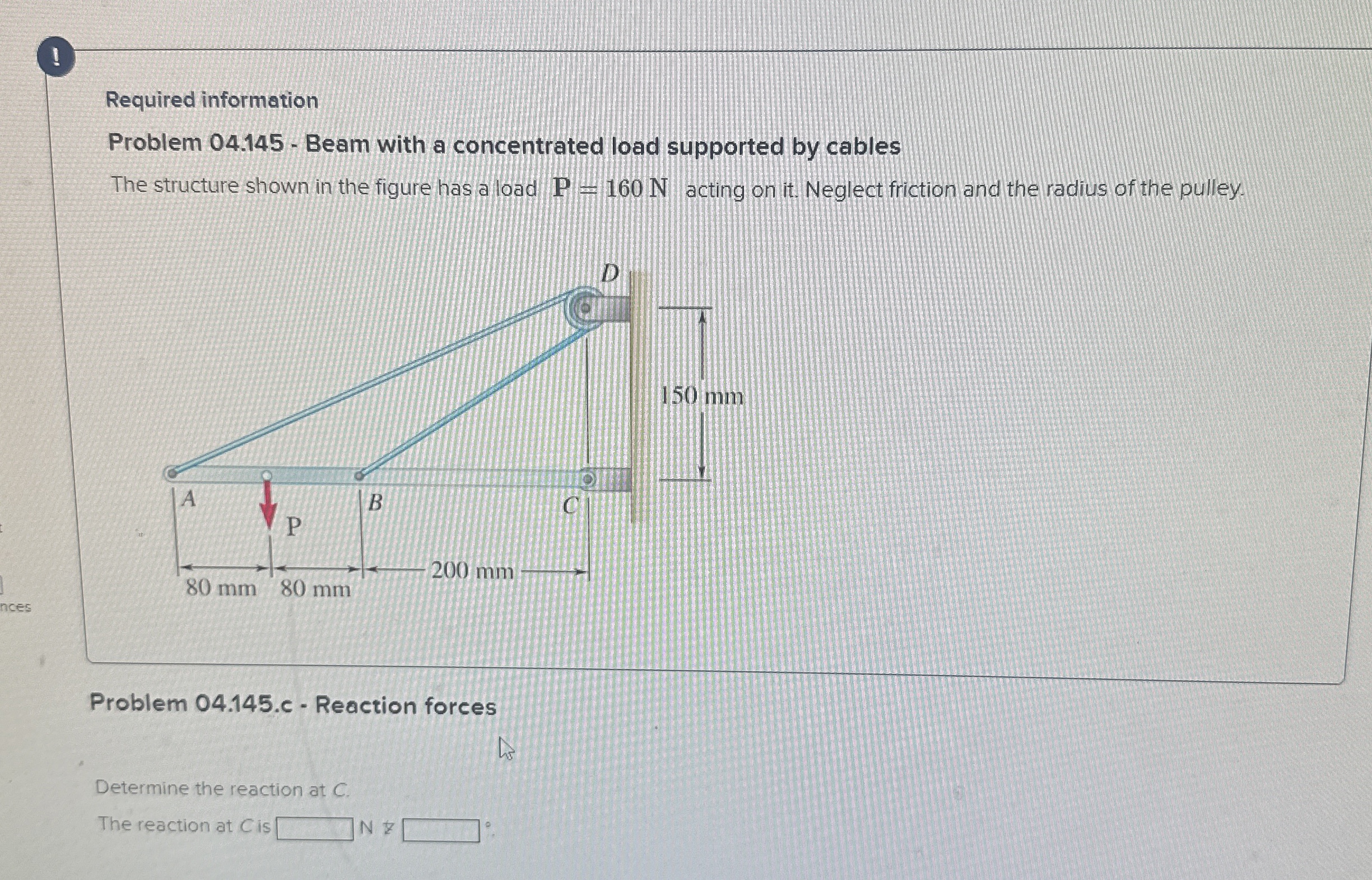 ( Required information Problem 0 4 . 1 4 5 - Beam