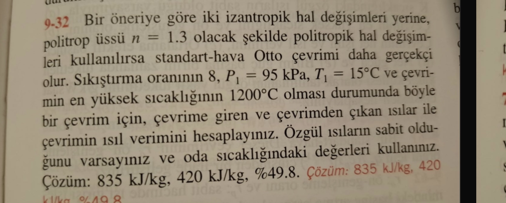9 - 3 2 Bir neriye g re iki izantropik hal de i