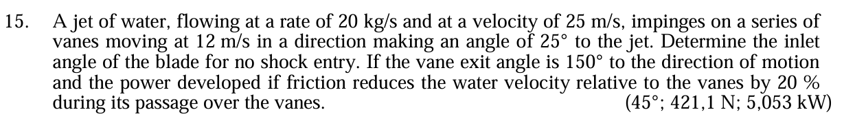 A jet of water, flowing at a rate of 2 0 k ( g )