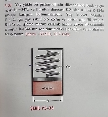 3 - 3 3 Yay - y kl bir piston - silindir d zene