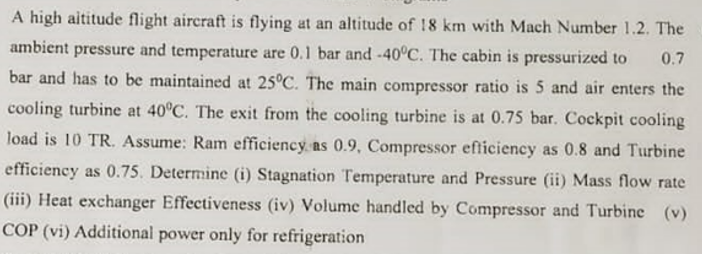 A high aititude flight aircraft is flying at an