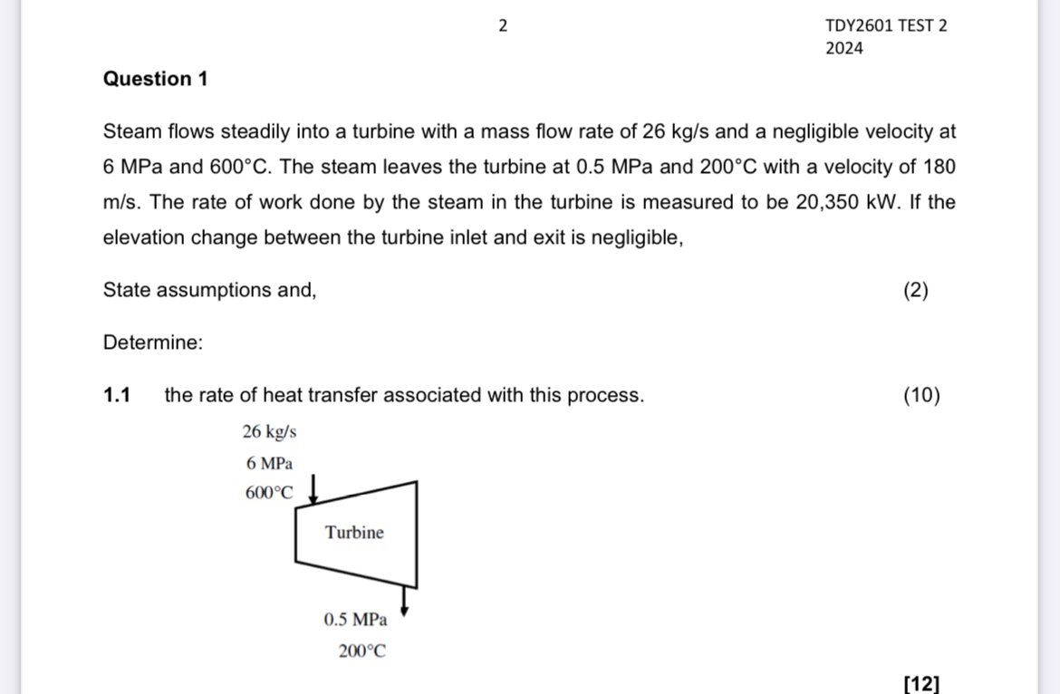 2 TDY 2 6 0 1 TEST 2 2 0 2 4 Question 1 Steam
