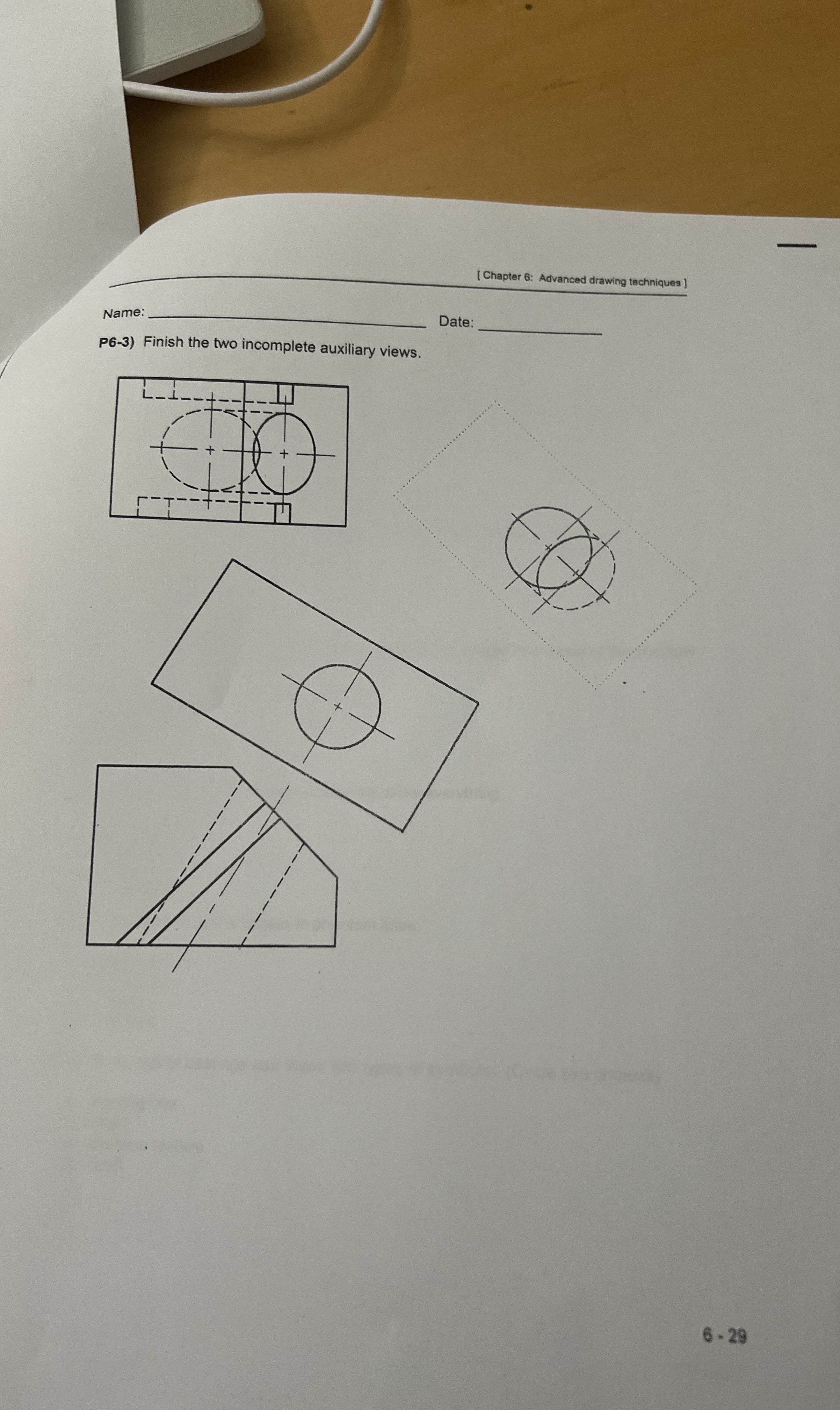 [ Chapter 6 : Advanced drawing techniques ] Name