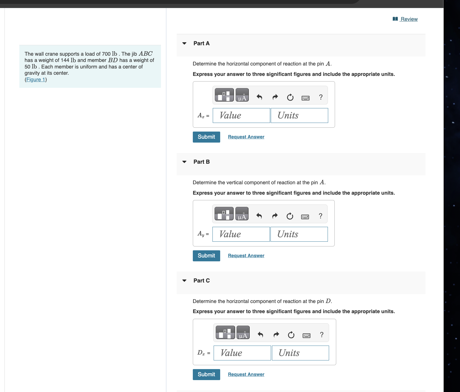 The wall crane supports a load of 7 0 0 lb . The