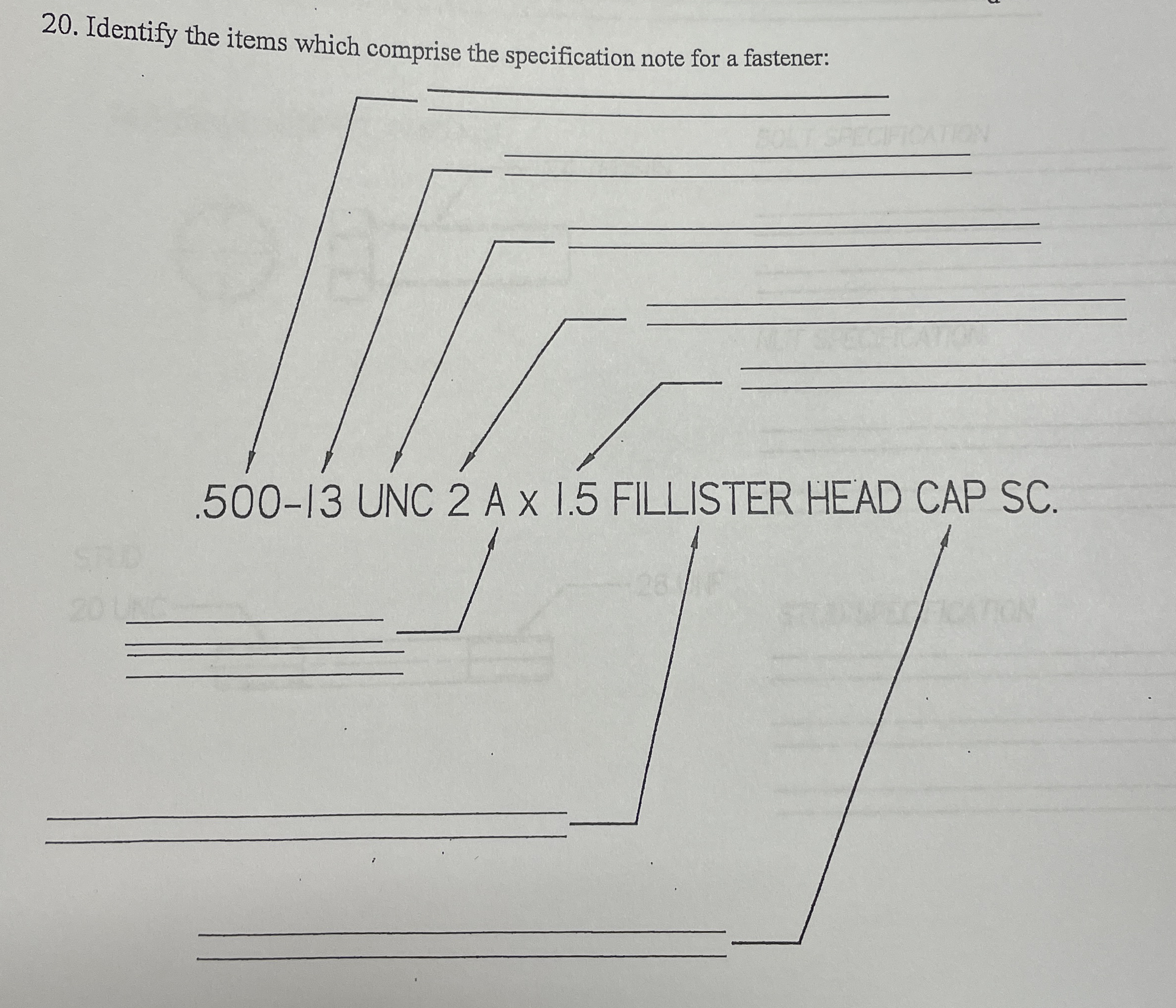 Identify the items which comprise the