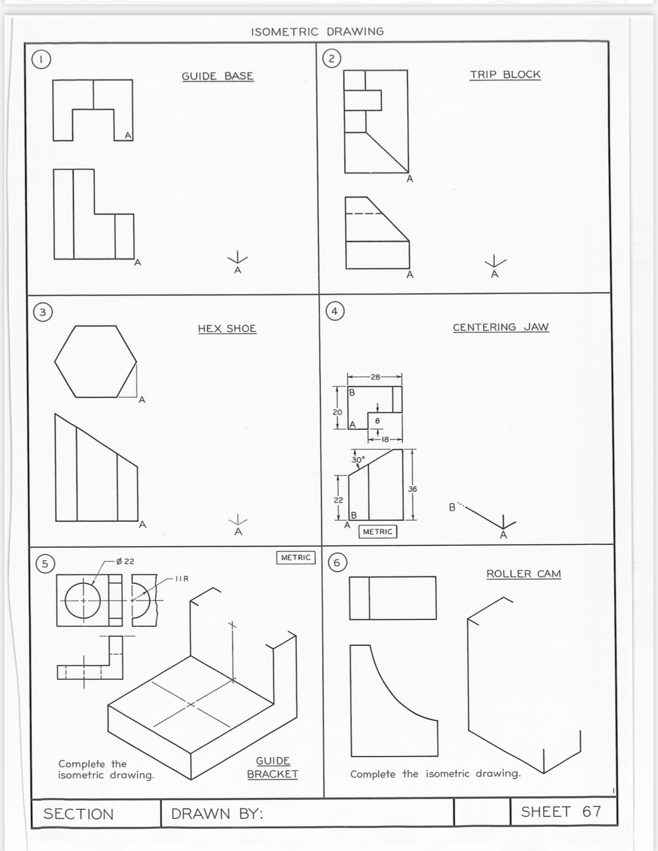 ISOMETRIC DRAWING ( 1 ) ( 3 ) ( 5 ) ( 2 ) TRIP