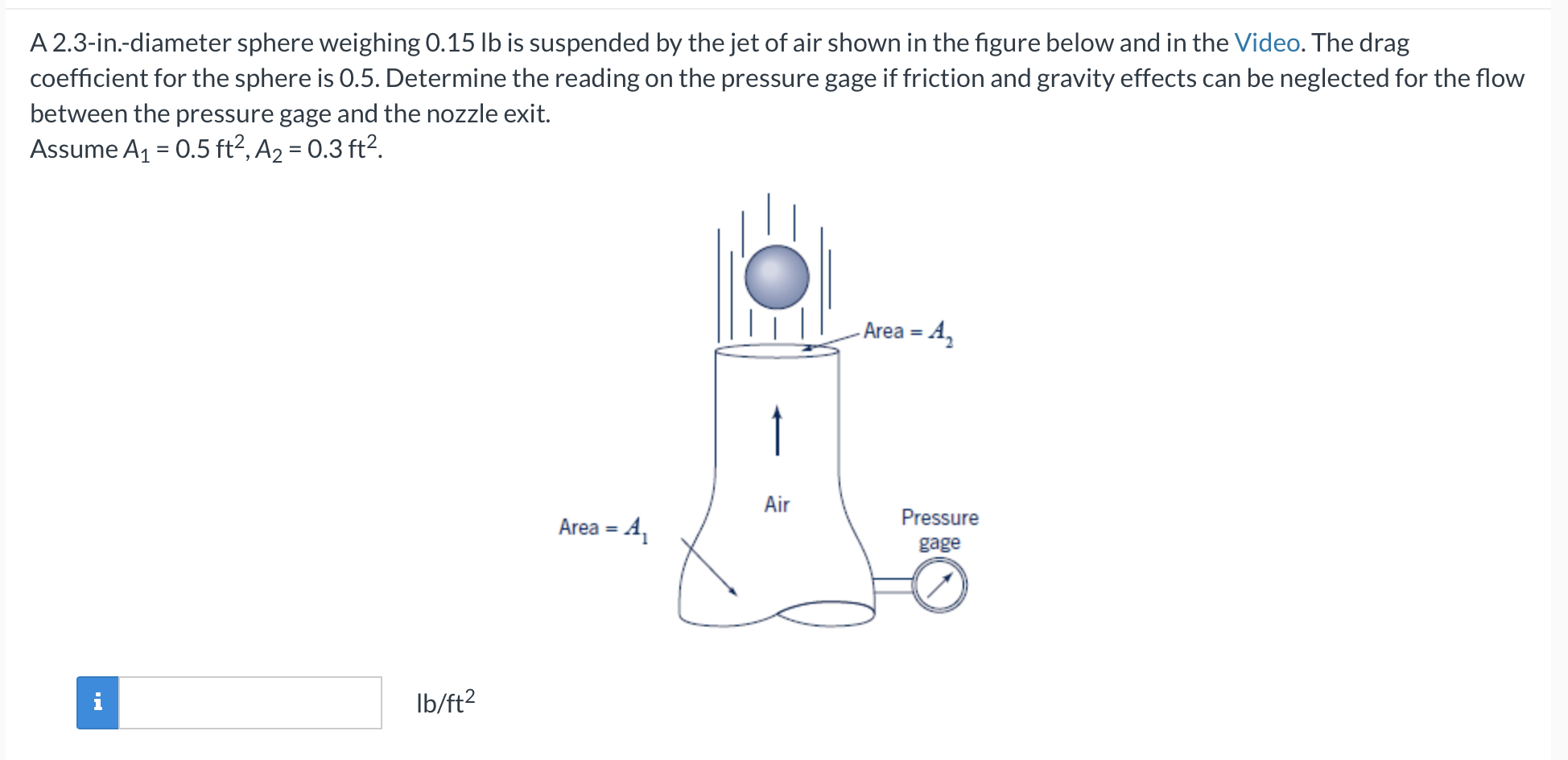 A 2 . 3 - in . - diameter sphere weighing 0 . 1 5
