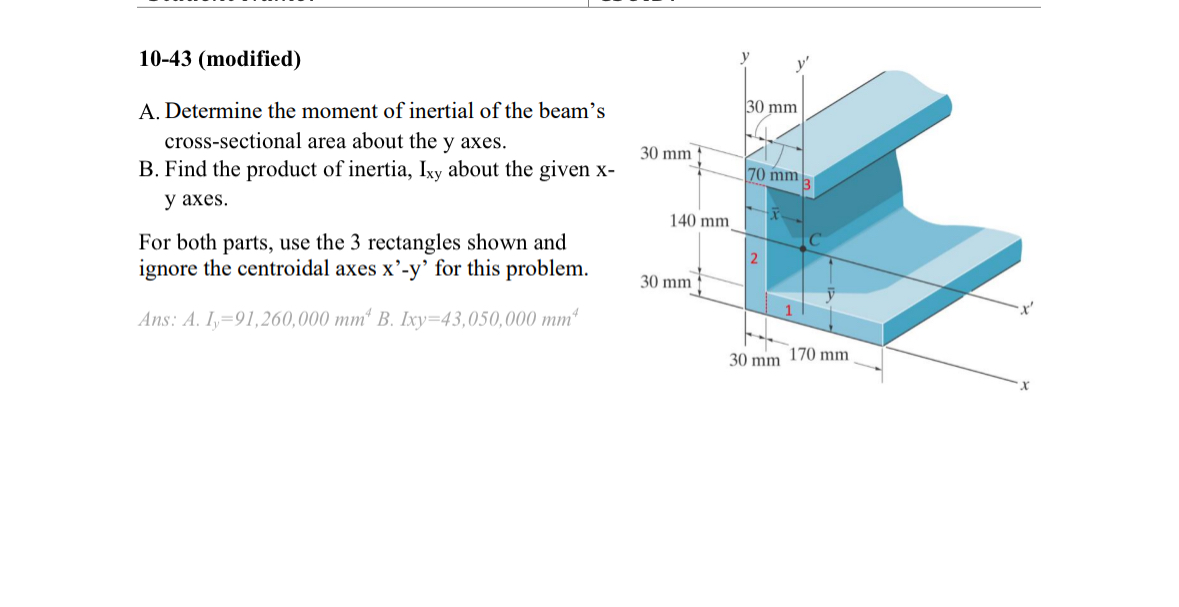 1 0 - 4 3 ( modified ) A . Determine the moment
