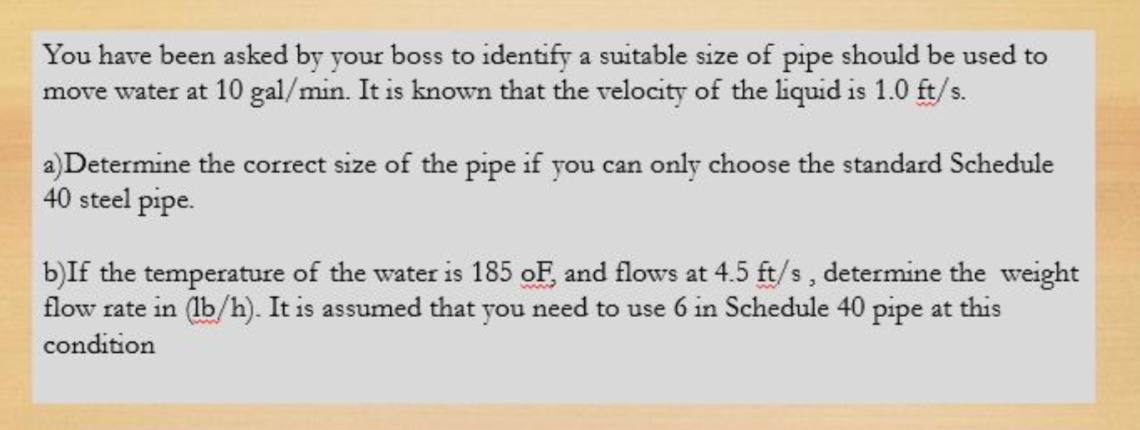 You have been asked by your boss to identify a