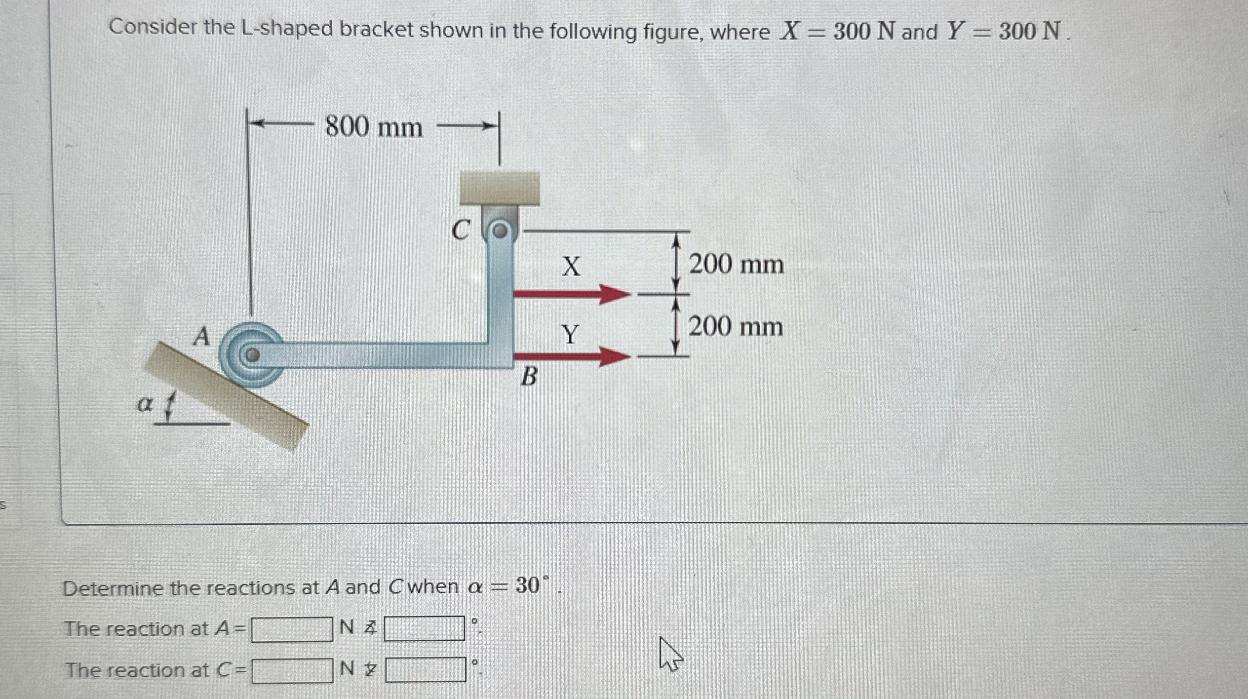 Consider the L - shaped bracket shown in the