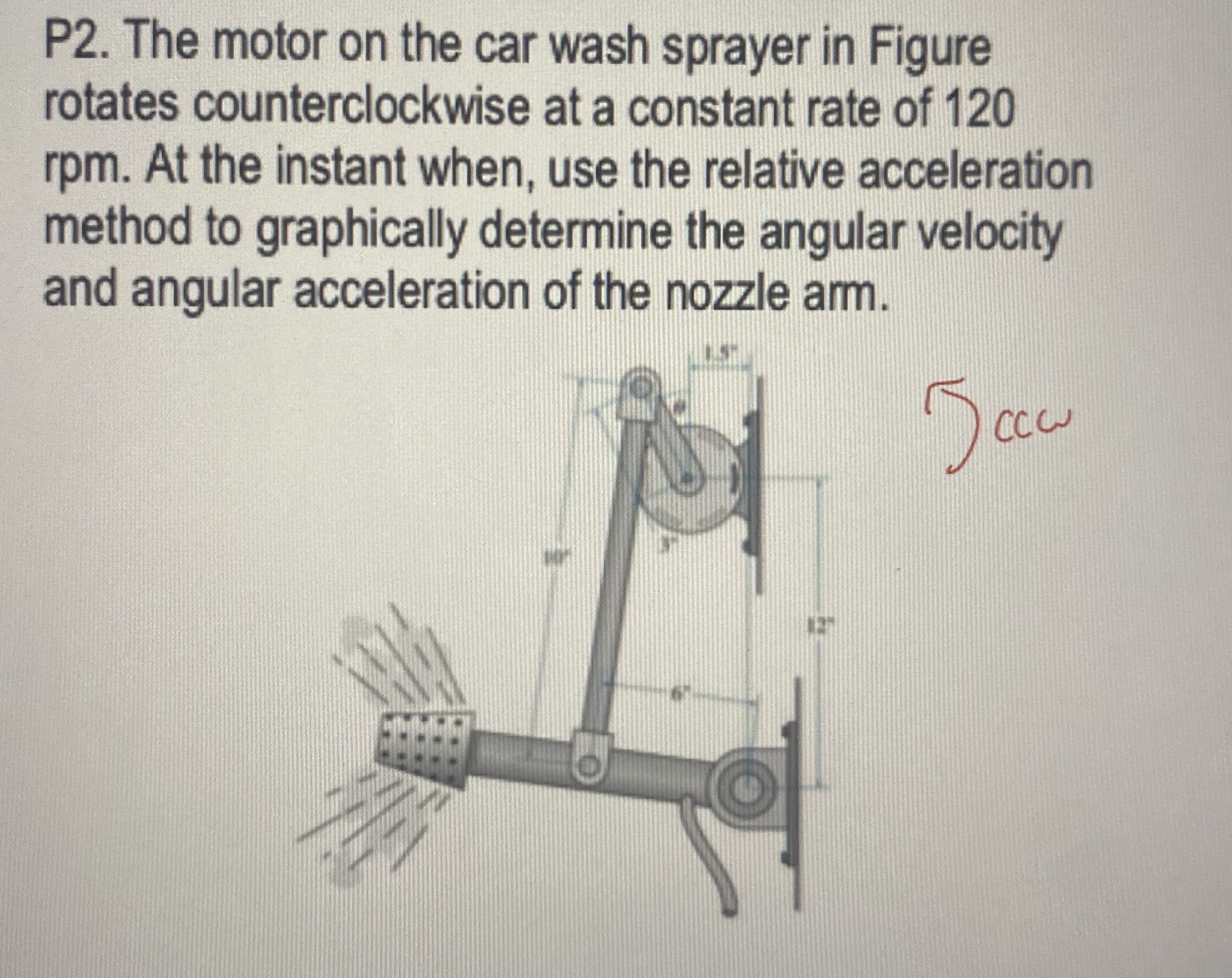 P 2 . The motor on the car wash sprayer in Figure