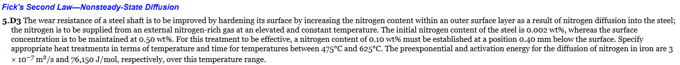 Fick's Second Law Nonsteady - State Diffusion 5 .