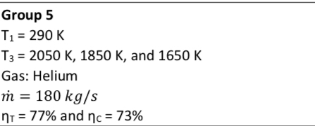 Consider a gas turbine operating on Brayton