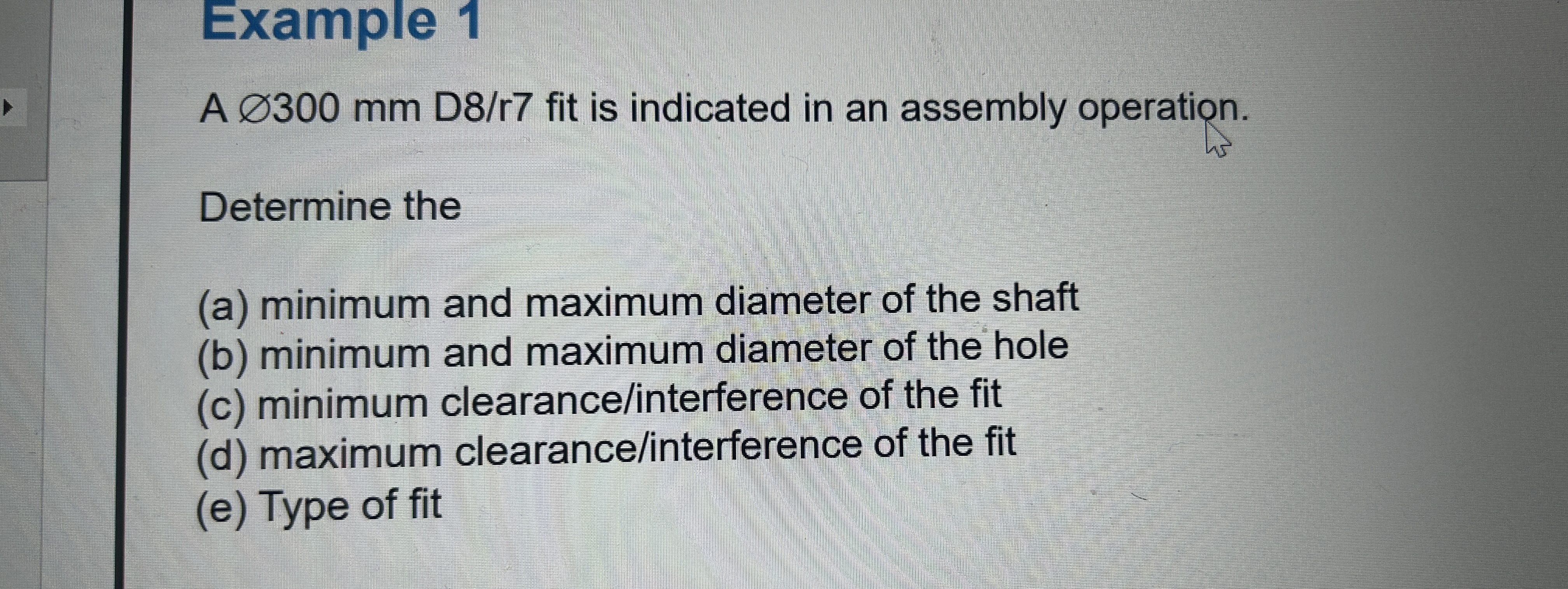 A O 3 0 0 m m D 8 / r 7 fit is indicated in an