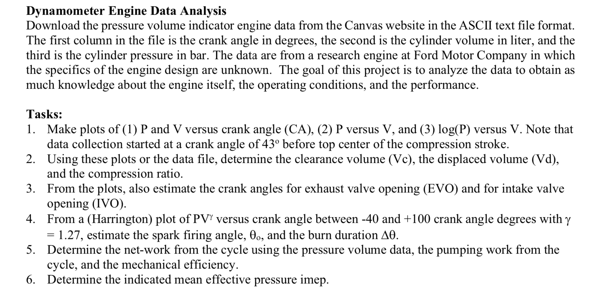 Dynamometer Engine Data Analysis Download the