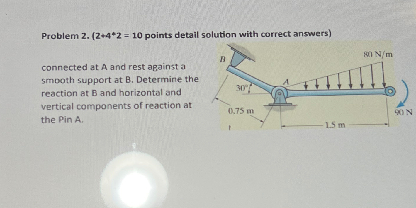 Problem 2 . points detail solution with correct