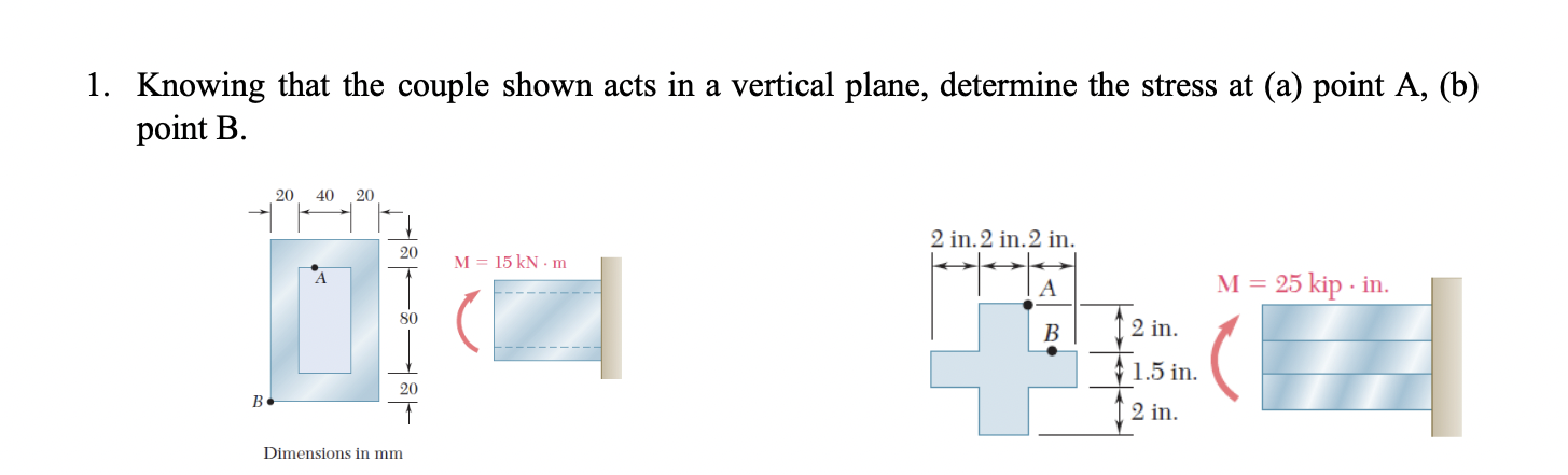 1 . Knowing that the couple shown acts in a
