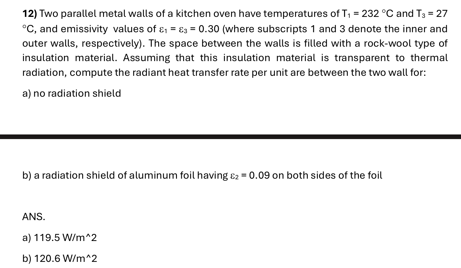 Two parallel metal walls of a kitchen oven have